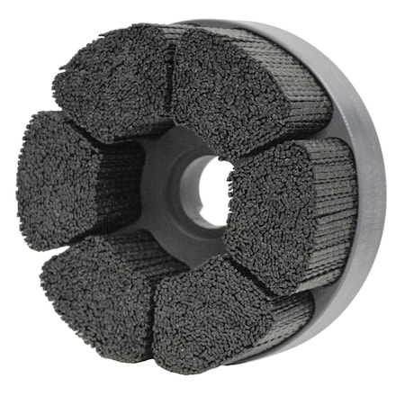 Weiler Burr-Rx6"MaximumDensityShell-MillHolderDiscBrush80CGCrimped 86198